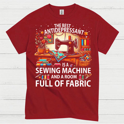 Sewing Machine Antidepressant Humor T Shirt