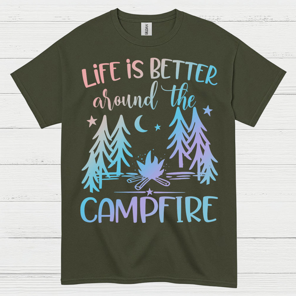 Life Is Better Around The Campfire Quote T Shirt