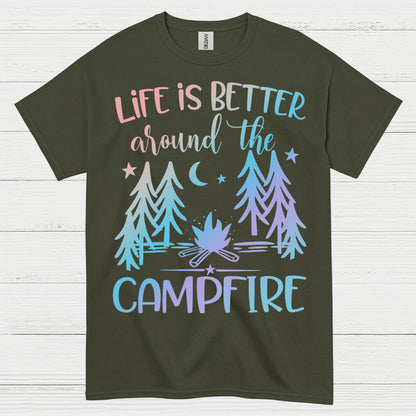 Life Is Better Around The Campfire Quote T Shirt