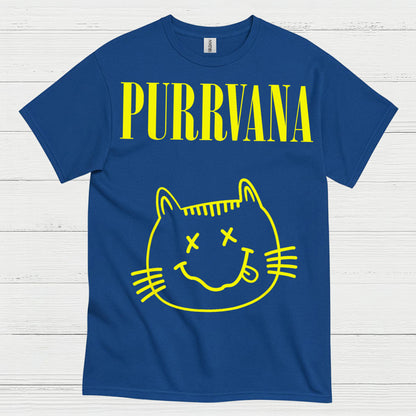 Purrvana Cat Music Humor T Shirt