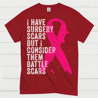 Breast Cancer Battle Scars Survivor T Shirt