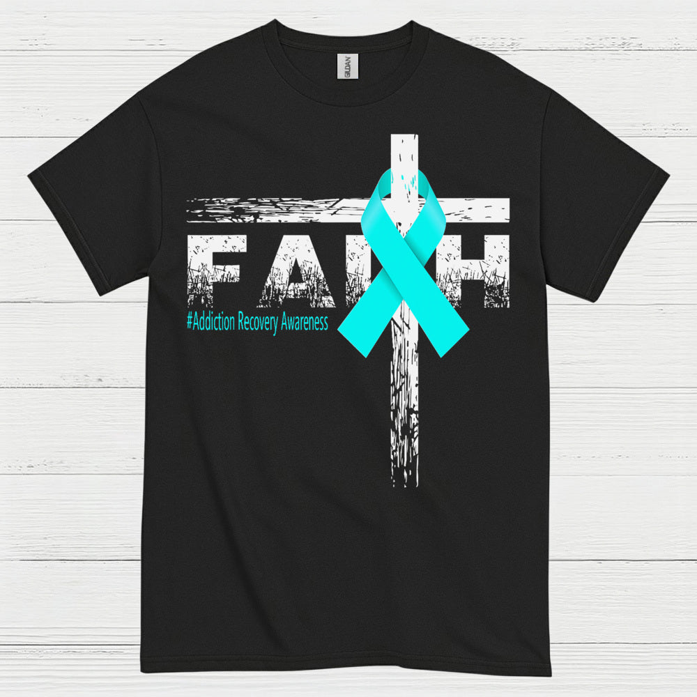 Faith Addiction Recovery Awareness T Shirt