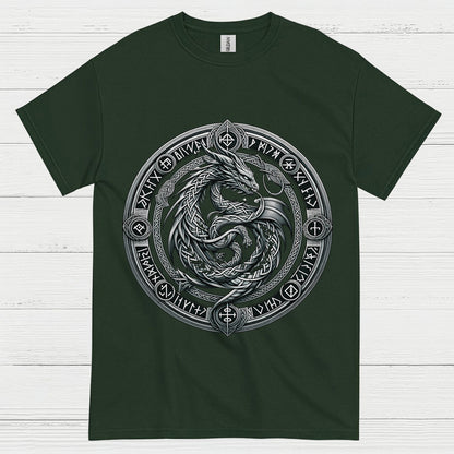 Celtic Dragon Circle T Shirt