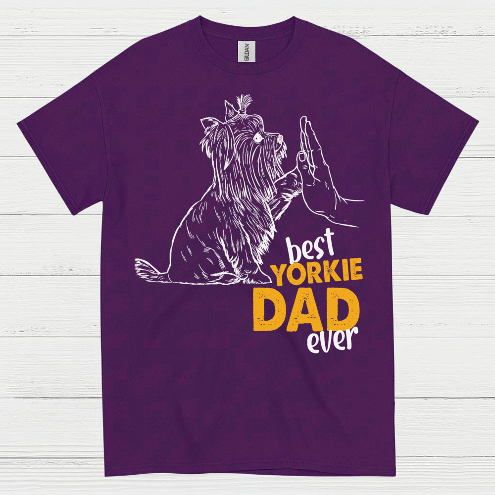 Best Yorkie Dad Ever Dog Lover T Shirt