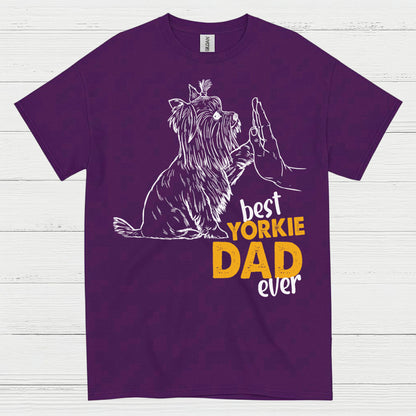 Best Yorkie Dad Ever Dog Lover T Shirt