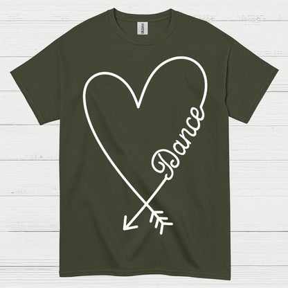 Love Dance Heart Simple T Shirt