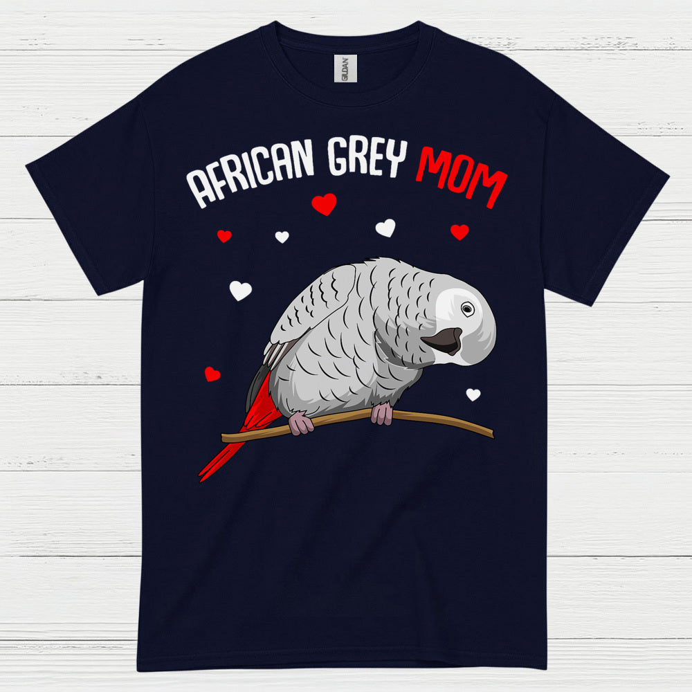 African Grey Mom T Shirt