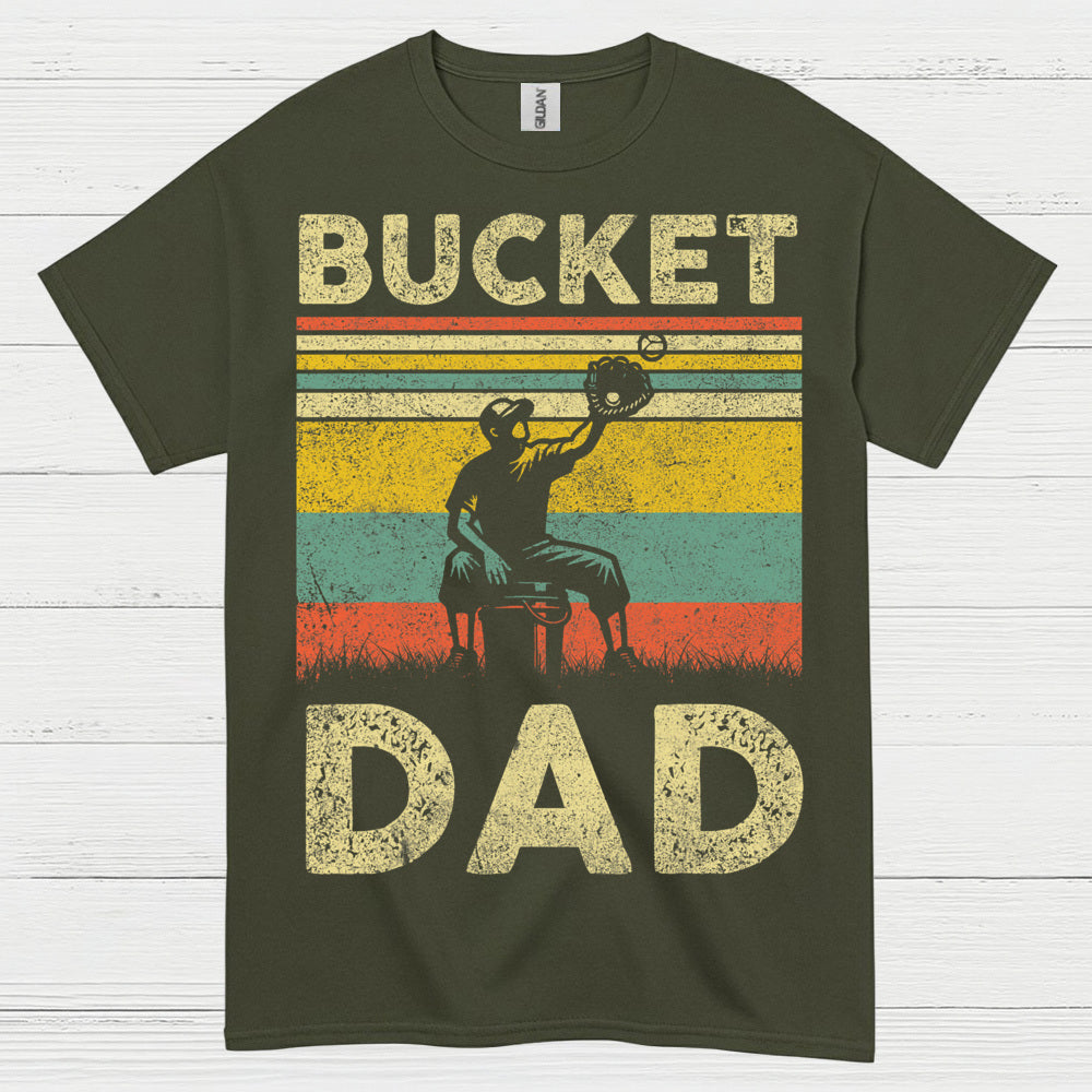Bucket Dad Softball Catch T Shirt