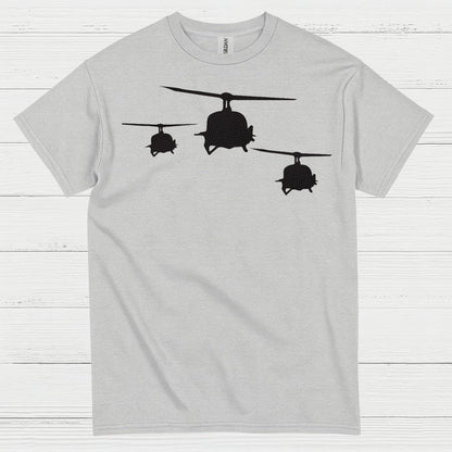 Military Helicopter Formation Aviation T Shirt