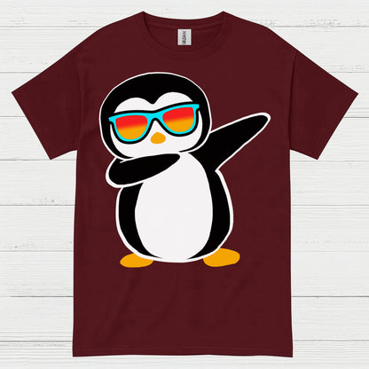 Cool Dabbing Penguin Funny Graphic T Shirt