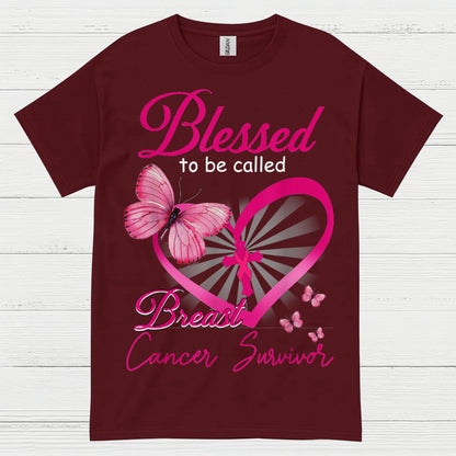 Blessed To Be Called Breast Cancer Survivor T Shirt