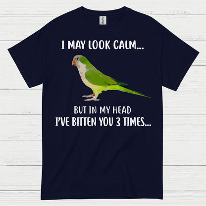 Funny Calm But Dangerous Parrot T Shirt
