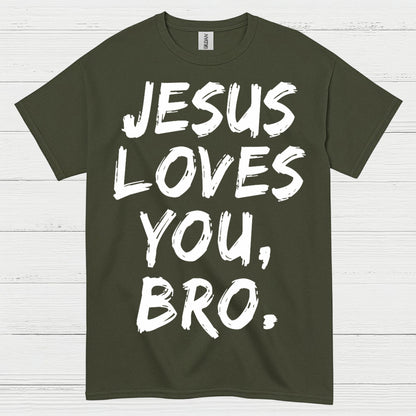 Jesus Loves You Bro Christian Faith T Shirt