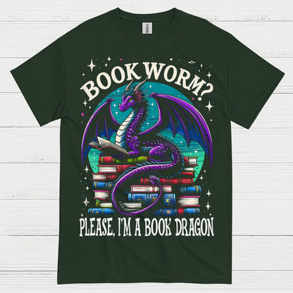 Book Dragon Not Bookworm T Shirt