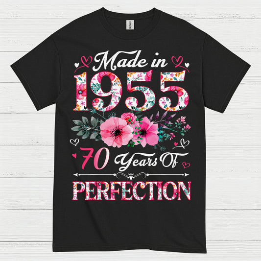 Made in 1955 70 Years Perfection T Shirt