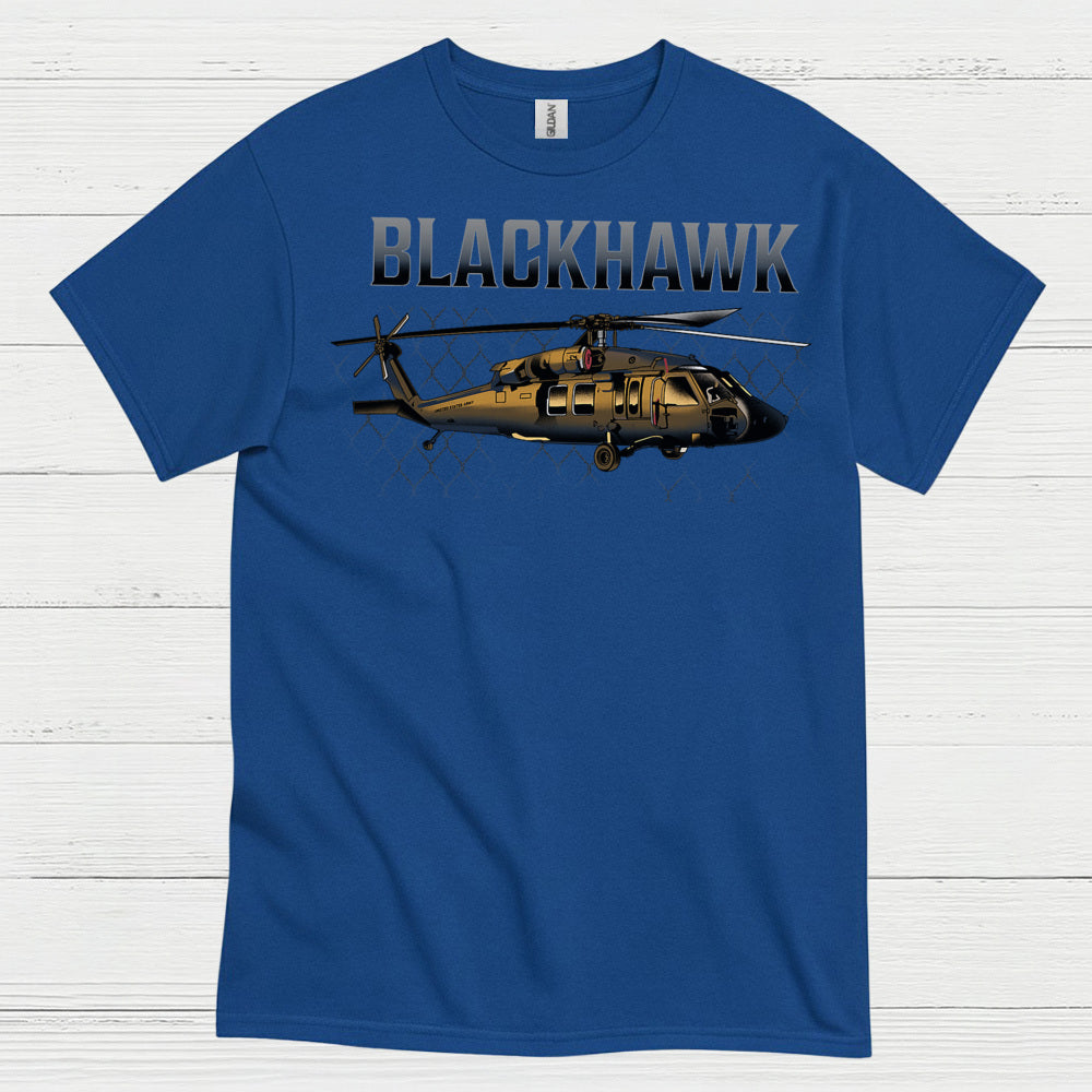 Blackhawk Military Helicopter Aviation T Shirt