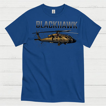 Blackhawk Military Helicopter Aviation T Shirt