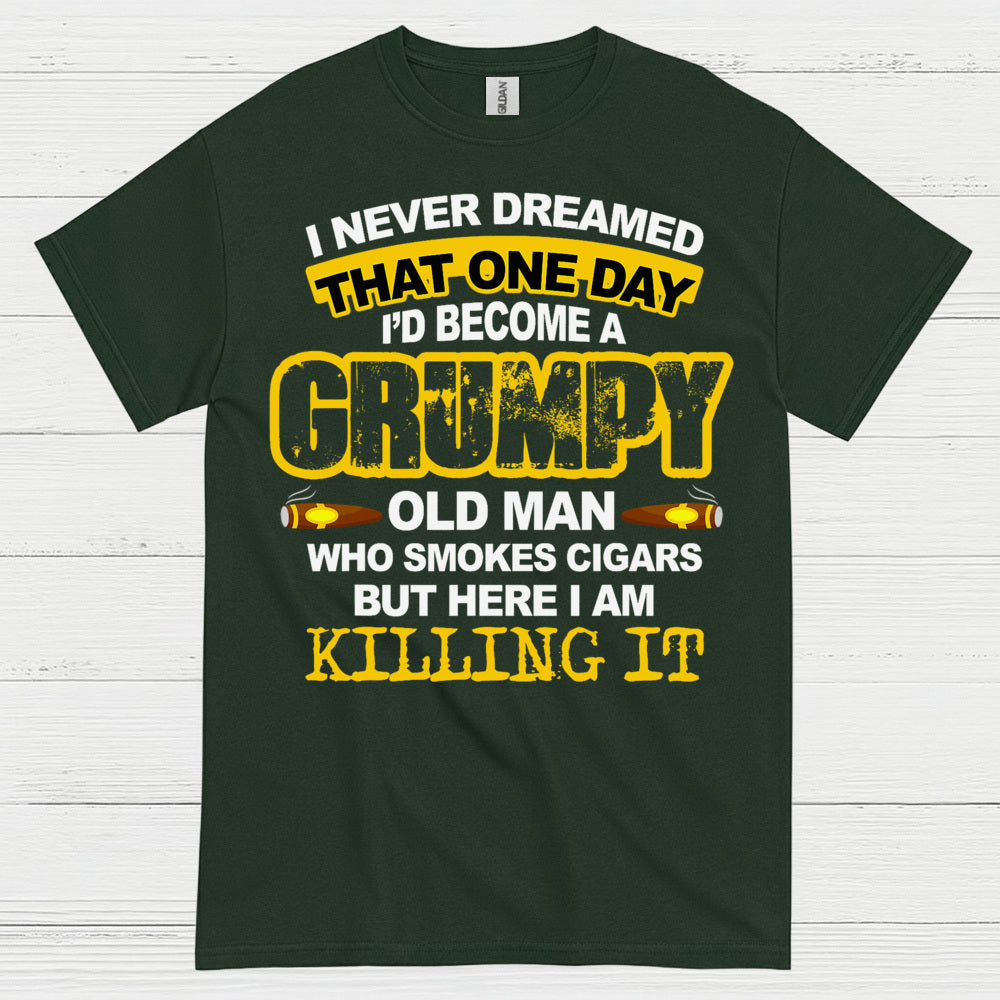 Grumpy Old Man Who Smokes Cigars T Shirt