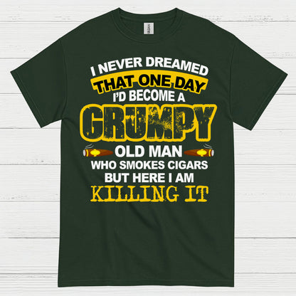 Grumpy Old Man Who Smokes Cigars T Shirt