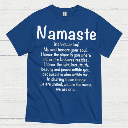 Namaste Spiritual Definition Quote T Shirt