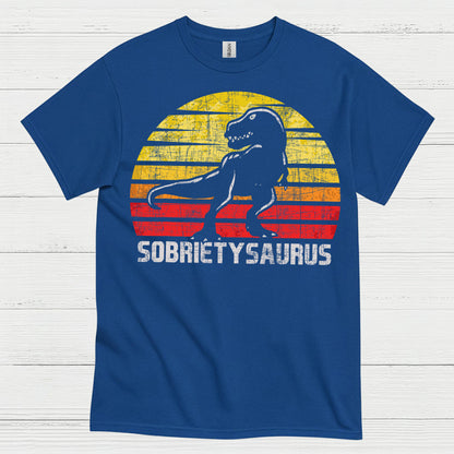 Sobrietysaurus Dinosaur Recovery T Shirt