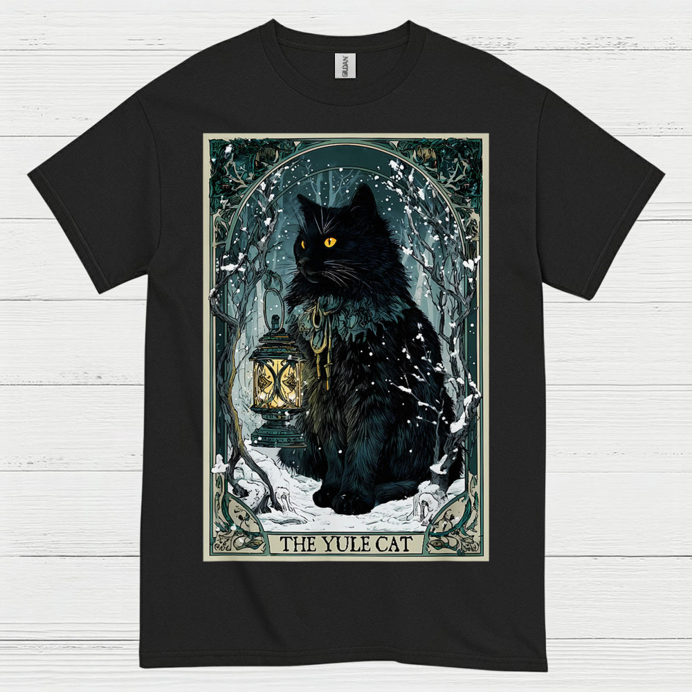 Yule Cat Winter Art T Shirt