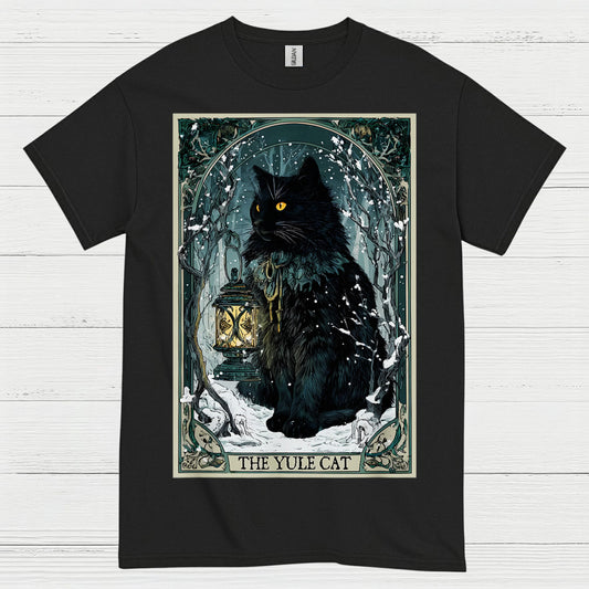 Yule Cat Winter Art T Shirt