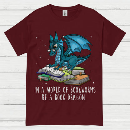 Book Dragon Reading T Shirt