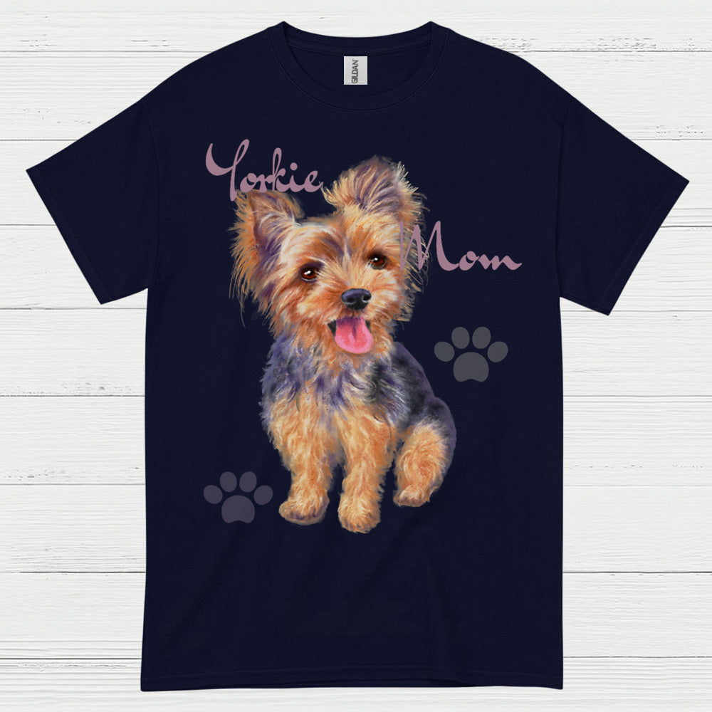 Cute Yorkie Mom Dog Lover T Shirt