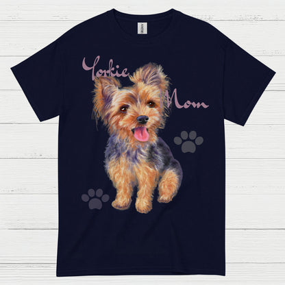 Cute Yorkie Mom Dog Lover T Shirt