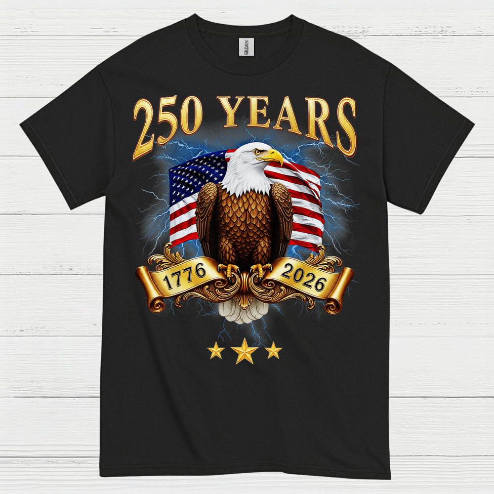 250 Years USA Eagle Freedom Heritage T Shirt