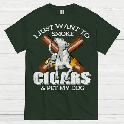 I Just Want To Smoke Cigars T Shirt