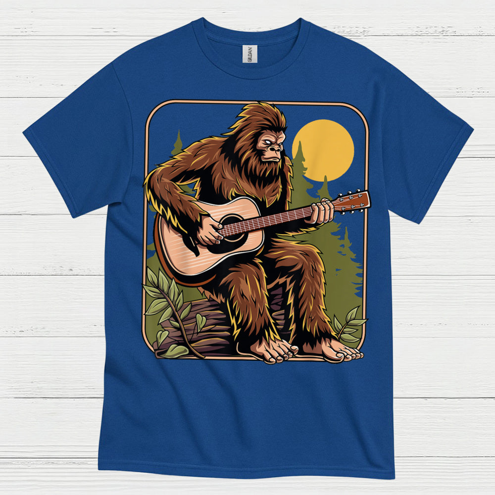 Bigfoot Guitar Player T Shirt
