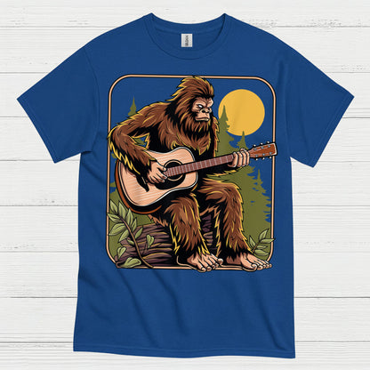 Bigfoot Guitar Player T Shirt