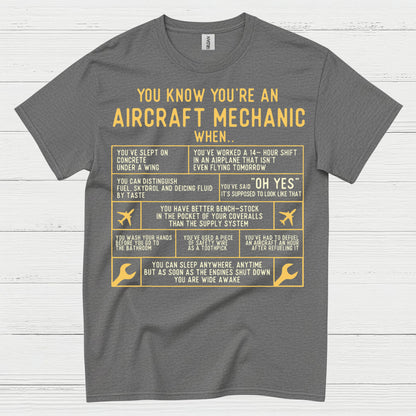 Aircraft Mechanic Humor Quote T Shirt
