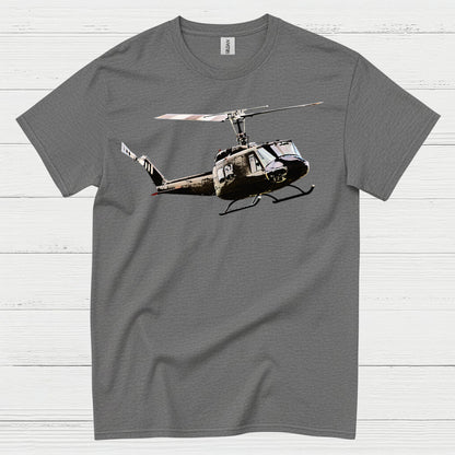 UH-1 Huey Classic Military Helicopter T Shirt