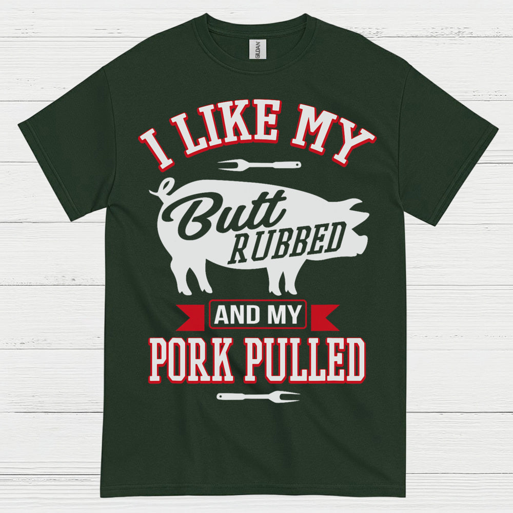 Butt Rubbed Pork Pulled Funny BBQ T Shirt