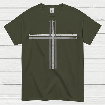 Cross Drum Sticks T Shirt