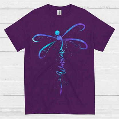 Semicolon Dragonfly Warrior T Shirt