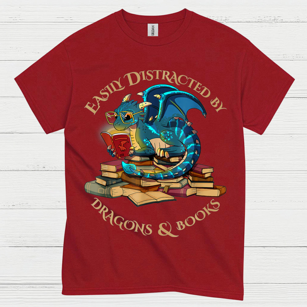 Dragons And Books T Shirt