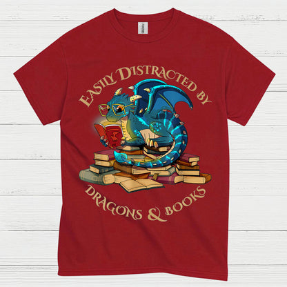 Dragons And Books T Shirt