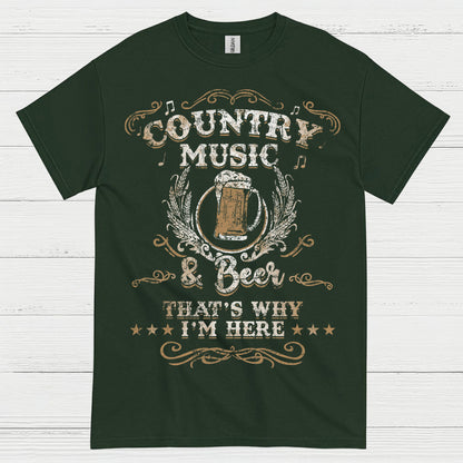 Country Music And Beer T Shirt