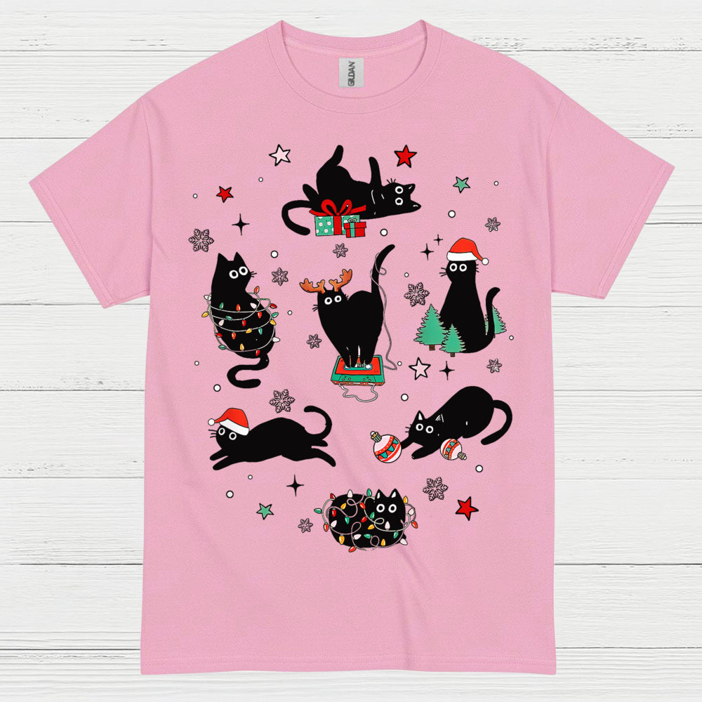 Christmas Cats Holiday T Shirt