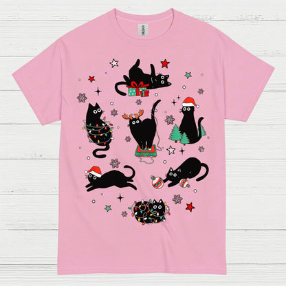 Christmas Cats Holiday T Shirt