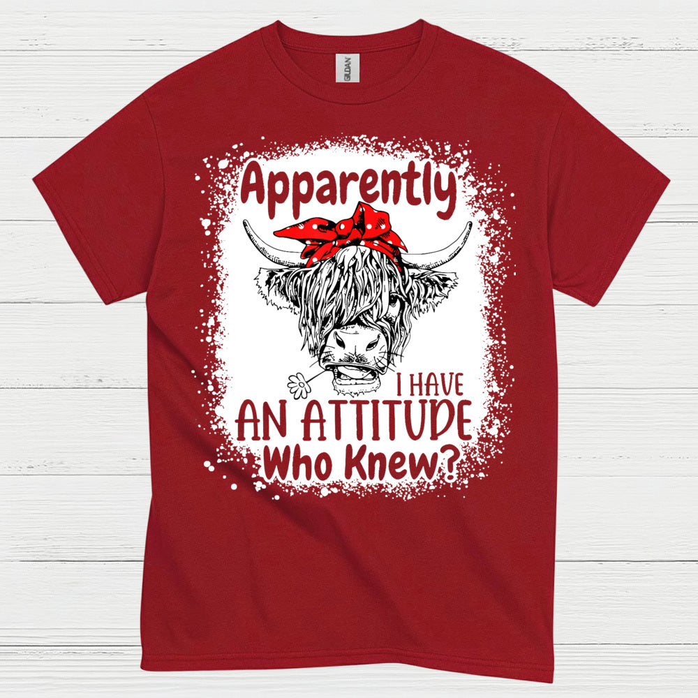Sassy Highland Cow Attitude T Shirt
