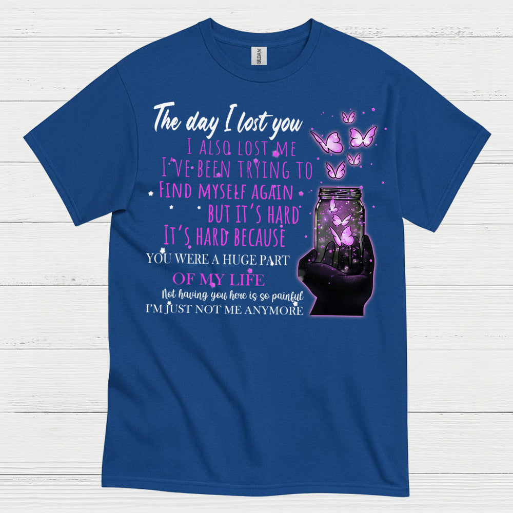 The Day I Lost You Memorial Butterfly T Shirt