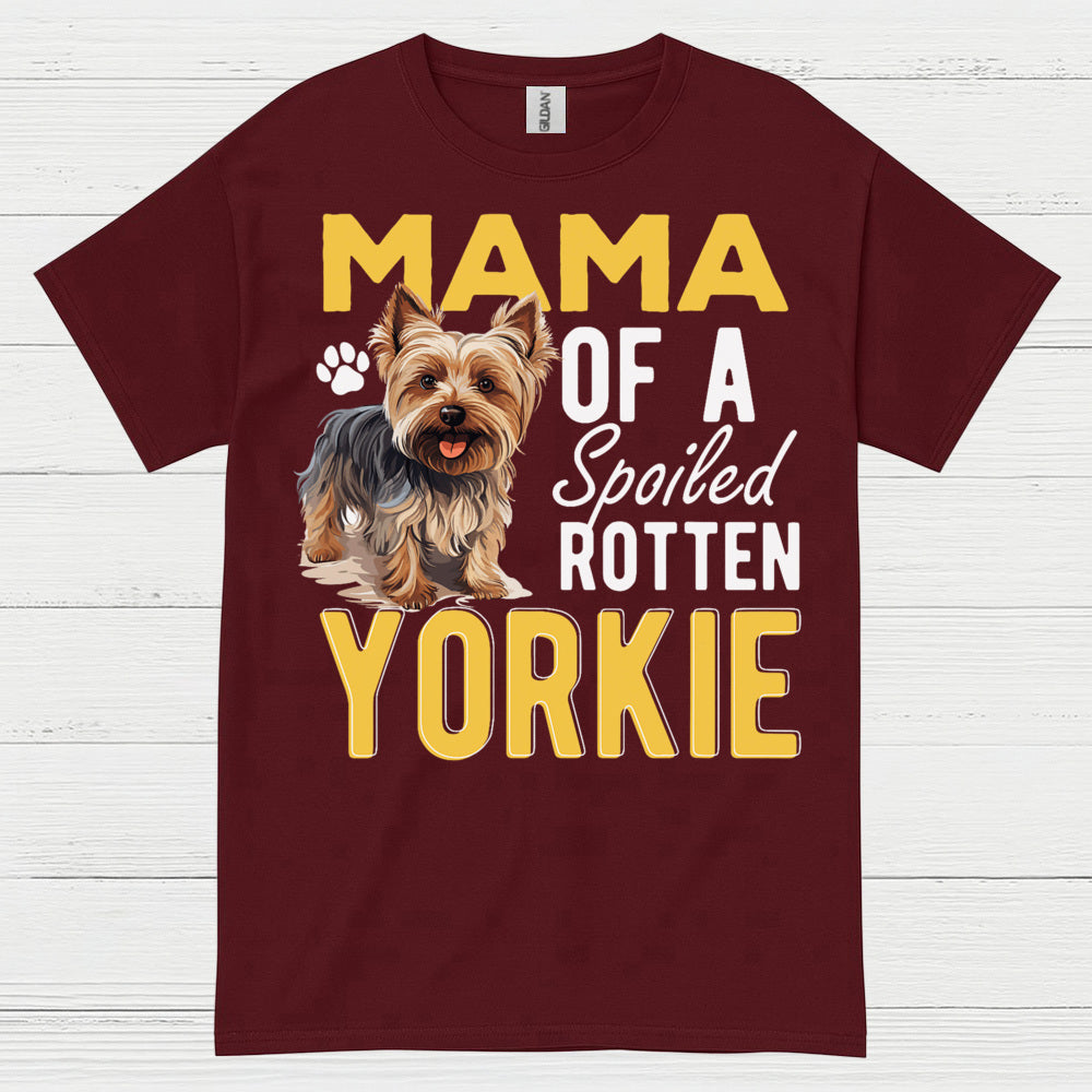 Proud Yorkie Mama Funny Dog Lover T Shirt