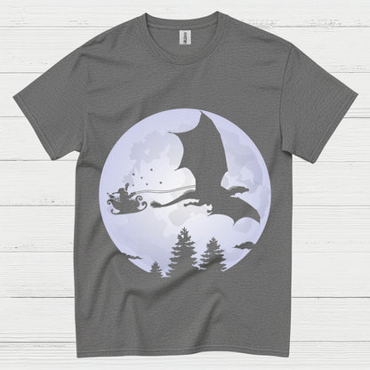 Santa Dragon Moon T Shirt