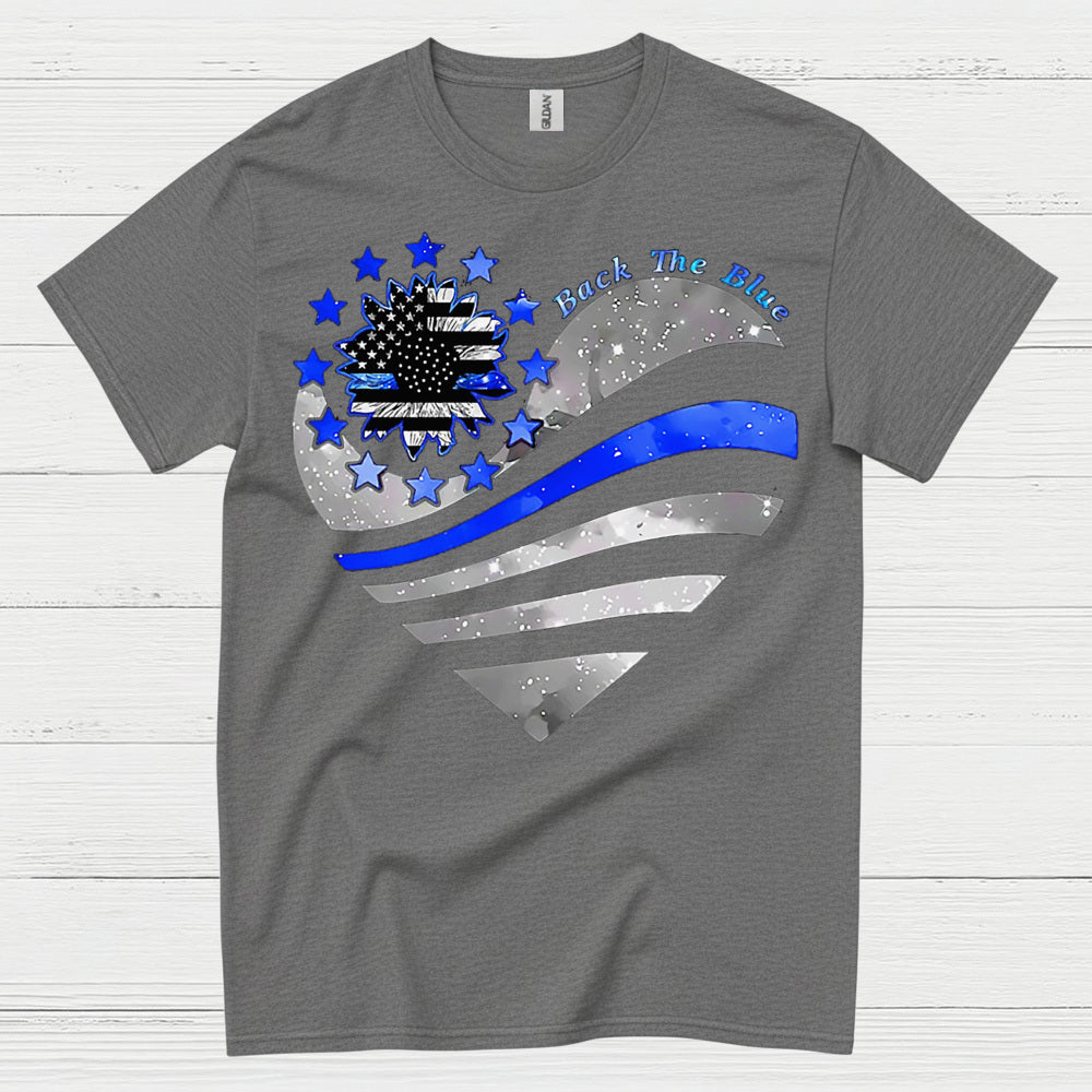 Back The Blue Thin Blue Line T Shirt
