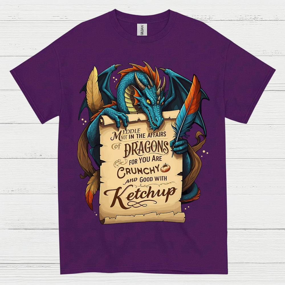 Crunchy With Ketchup Dragon T Shirt